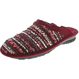ROHDE Damen Hausschuhe Pantoffeln Softfilz Emden 2251, Größe:41 EU, Farbe:Rot - Rot - 41