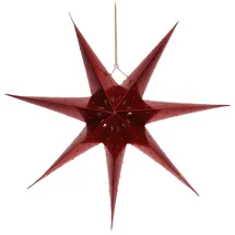 COM-FOUR Leuchtstern 3D Papier 1 Stück Rot