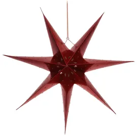 COM-FOUR Leuchtstern 3D Papier 1 Stück Rot
