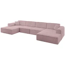 altdecor Wohnlandschaft IREA-U2-v3 - 386x165x77 cm Rosa