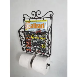 Ambiente Haus Wandregal Zeitungs-/Toilettenrollenhalter 1 tlg. onesize Braun