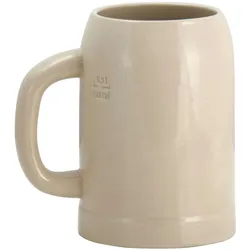Grenzauer-Bierkrug Humpen 1 Stk. 0,5 Liter mit Eichstrich Steinkrug
