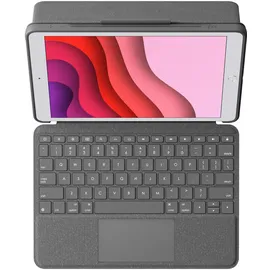 Logitech Combo Touch Tablet-Tastatur für iPad 10 2022 grau DE