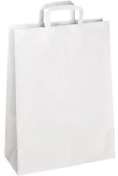 RAJA Tragetasche Papier Weiß 12 x 35 x 26 cm 250 Stück