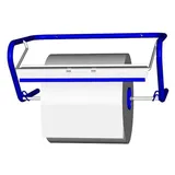 Fripa Putzrollen Wandgerät aus Metall blau bis 400 mm Breite (ohne Putzrolle) - Blau