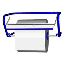 Fripa Putzrollen Wandgerät aus Metall blau bis 400 mm Breite (ohne Putzrolle) - Blau