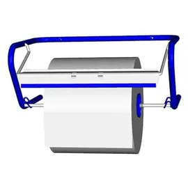Fripa Putzrollen Wandgerät aus Metall blau bis 400 mm Breite (ohne Putzrolle) - Blau