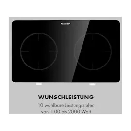 Klarstein FutureChef Doppel-Induktionskochplatte 3000Watt 2 Kochfelder