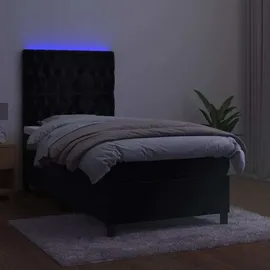 vidaXL Boxspringbett 100 x 200 cm Schwarz