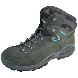 Lowa Renegade Evo GTX Mid Wanderstiefel - Asphalt / Turquoise - EU 40