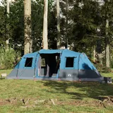 vidaXL Tunnel-Familienzelt 6 Personen Blau Wasserdicht