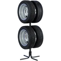 CARTREND Felgenbaum für 4 PKW-Felgen oder Reifen, bis 225 mm Reifenbreite, Traglast bis 120 kg, platzsparend