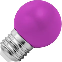 Lighto | LED-Glühbirne | Große Fassung E27 | Kugelbirne | Lila | 45mm | 1W
