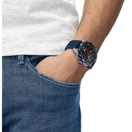 TISSOT T-Touch Connect Solar 47,5 mm Textilarmband Blau T121.420.47.051.06