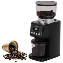 Adler AD 4300 elektrische Kaffeemühle 300g Kaffeebohnen Behälter schwarz