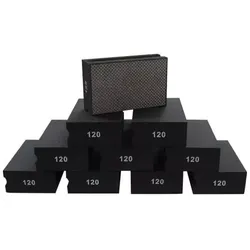 Diamant-Handpad Set - 10x Diamant-Handpad schwarz, K 120 | Art. 45467
