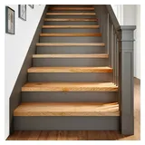 vidaXL Treppenstufen 8 Stk. Hellbraun 90x25x2 cm Massivholz Eiche