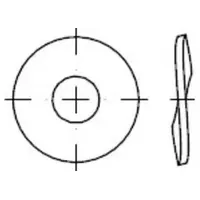 Industrial Quality Supplies DIN 137 Federscheibe, FST B 4