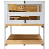 Hti-Living Kleintierkäfig Gino Deluxe 70 x 37 x 56 cm beige