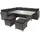 Mendler HWC-A29 Lounge-Set grau + 2 x Hocker