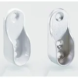 Hettich Schrankrohr-Lager, 9079718, für Kleiderstange 30x15 mm, weiß