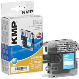 KMP Druckerpatrone ersetzt Brother LC-225XLC Kompatibel Cyan