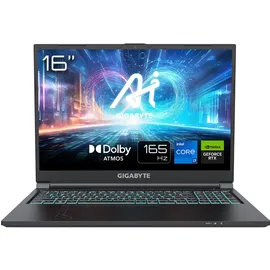 Gigabyte G6 Gaming Laptop | 16" 165Hz 16:10 FHD Display | Intel Core i7 13620H | GeForce RTX 4060 | Windows 11 | G6 KF-H3DE854KH