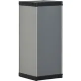 vidaXL Garten-Lagerschrank 35 x 40 x 85 cm Grau und Schwarz
