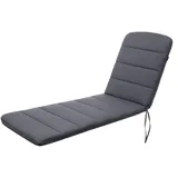 Bjird - Liegenauflage mit Gummibändern, Auflage für Gartenliege 185x60x6 cm - Polsterauflage für Sonnenliege, Auflagen für Deckchair - wasserdicht, doppelseitig - Marineblau