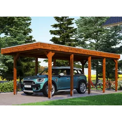 Einzelcarport SKANHOLZ "Friesland", braun, H: 221cm, Carports