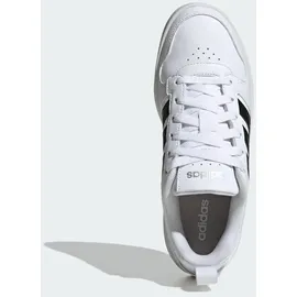 adidas COURTWAVE SCHUH - Cloud White / Core Black / Silver Metallic - 37 1/3