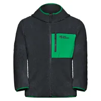 Jack Wolfskin Ice Curl Hood Jacke (Größe 164, schwarz)