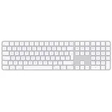 Apple Magic Keyboard mit Touch ID und Ziffernblock für Mac mit Apple Chip (USB-C), weiß/silber, USB/Bluetooth, DE (MXK73D/A)