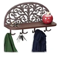 Relaxdays Wandgarderobe Antik 23 x 39 x 11,5 cm