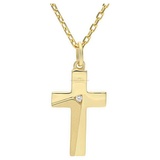 JuwelmaLux Kreuzanhänger JuwelmaLux Anhänger 333/000 (8 Karat) Gold Kreuz mit Zirkonia JL20-02- (1-tlg)