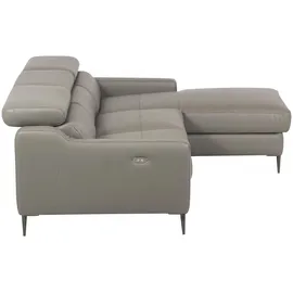 Uno Eckcouch Leder 2-Sitzer Beige
