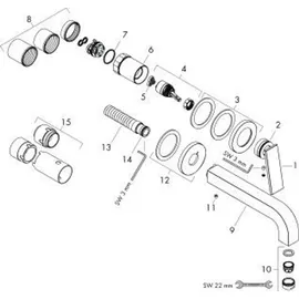 Hansgrohe Axor Citterio chrom 39181000