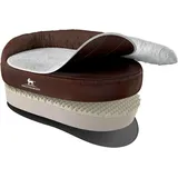 Knuffelwuff Hundebett Jessy Orthopädisch Kunstleder XXL 135 x 85cm Braun