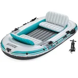 BESTWAY Schlauchboot-Set Adventure Elite X4 315 x 165 x 41,5 cm Weiß