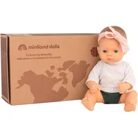 MINILAND BABY miniland - Babypuppe Set mit Kleidung (32cm)