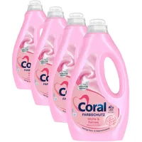 Coral Feinwaschmittel Wolle & Feines Flüssigwaschmittel für eine schonende Reinigung 23 WL 1,15 Liter (Packung mit 4)