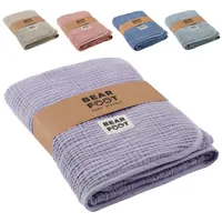 Bearfoot Babydecke - Musselin Fleecedecke (Baumwolle, Fleece) flauschig weiche