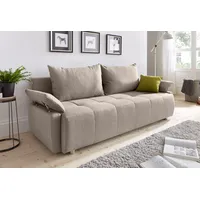 Collection AB Schlafsofa Kunstleder 2-Sitzer Beige