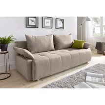 Collection AB Schlafsofa Kunstleder 2-Sitzer Beige