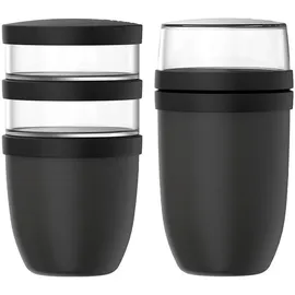 Mepal Ellipse Lunchpot-Set 2-teilig schwarz 10,5 cm 1,05 l