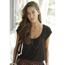 LASCANA V-Shirt Schwarz 40/42