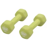 BODYCOACH Neopren-Hantel Set zur Wahl 0,5kg 1kg 2kg 3kg 5kg Gewicht 2 x Fitness Kurzhantel (2 x 2kg)