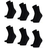 Danish Endurance Bamboo Business Socken 6er Pack Schwarz 43-46