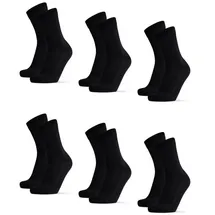 Danish Endurance Bamboo Business Socken 6er Pack Schwarz 43-46