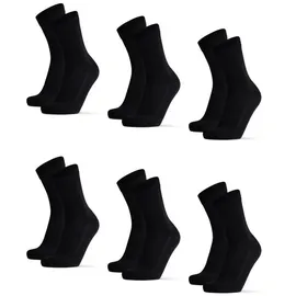 Danish Endurance Bamboo Business Socken 6er Pack Schwarz 43-46